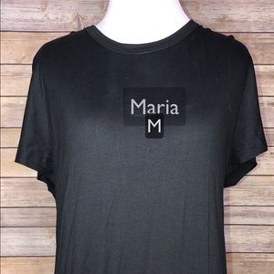 Solid black medium lularoe Maria maxi dress